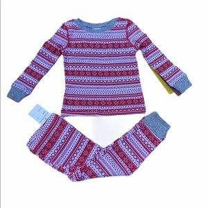 Rachel Parcell Thermal Fitted Two Piece Pajama Set